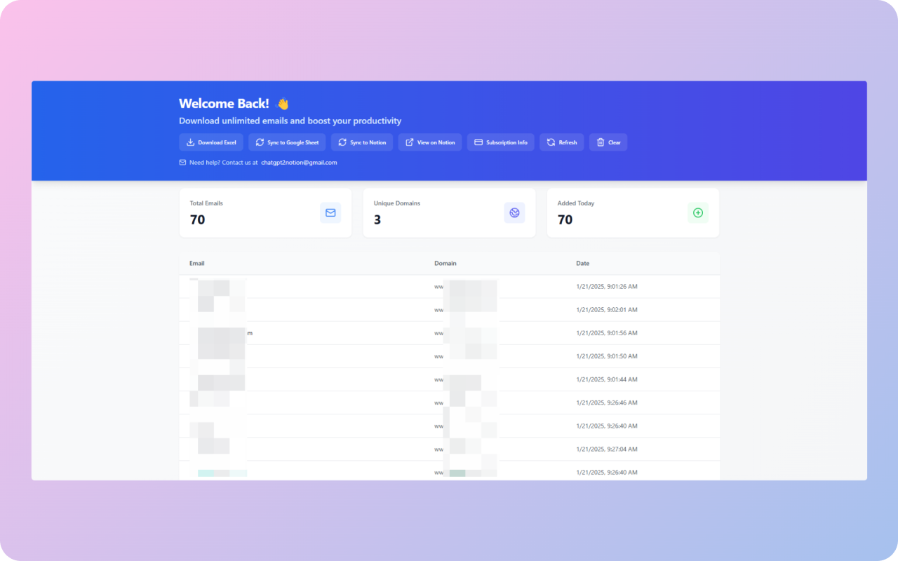 Email Extract Pro Demo